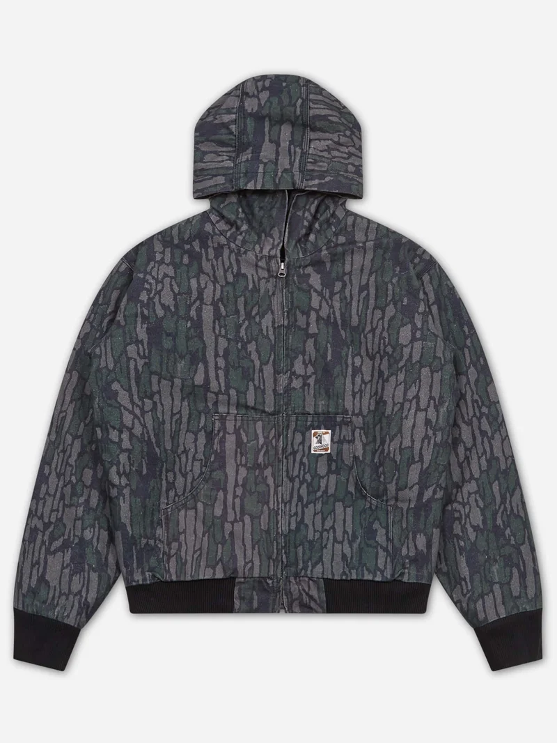 Image of Goodhood Worldwide Warriors Hooded Coat - Camo