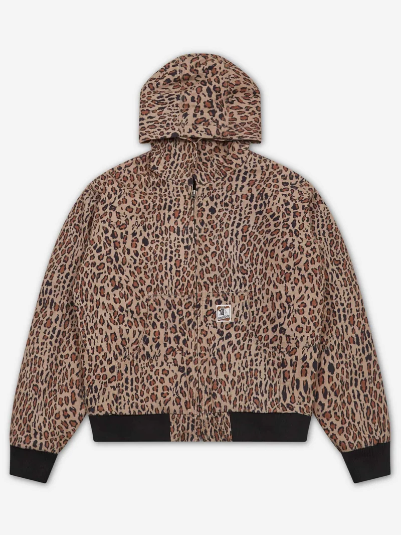Image of Goodhood Worldwide Warriors Hooded Coat - Leopard