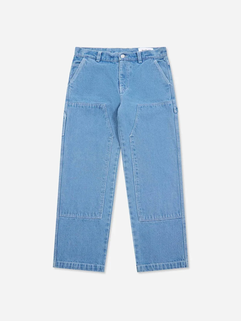 Image of Goodhood Worldwide Carpenter Pant - Faded Denim