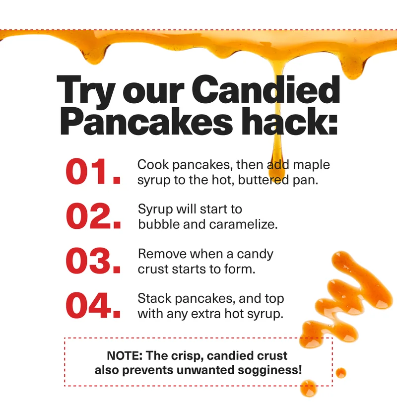 Try our candied pancakes hack: