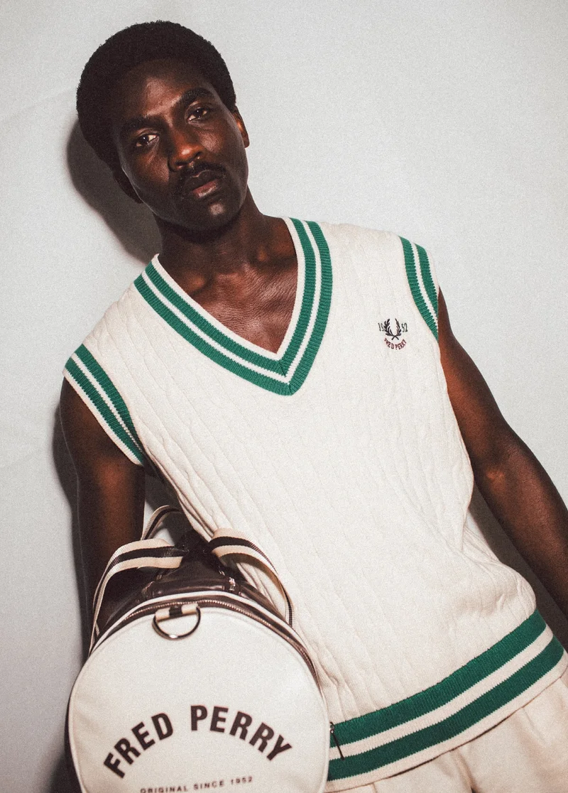 Fred Perry Chosen By Champions Cable Knit Tank