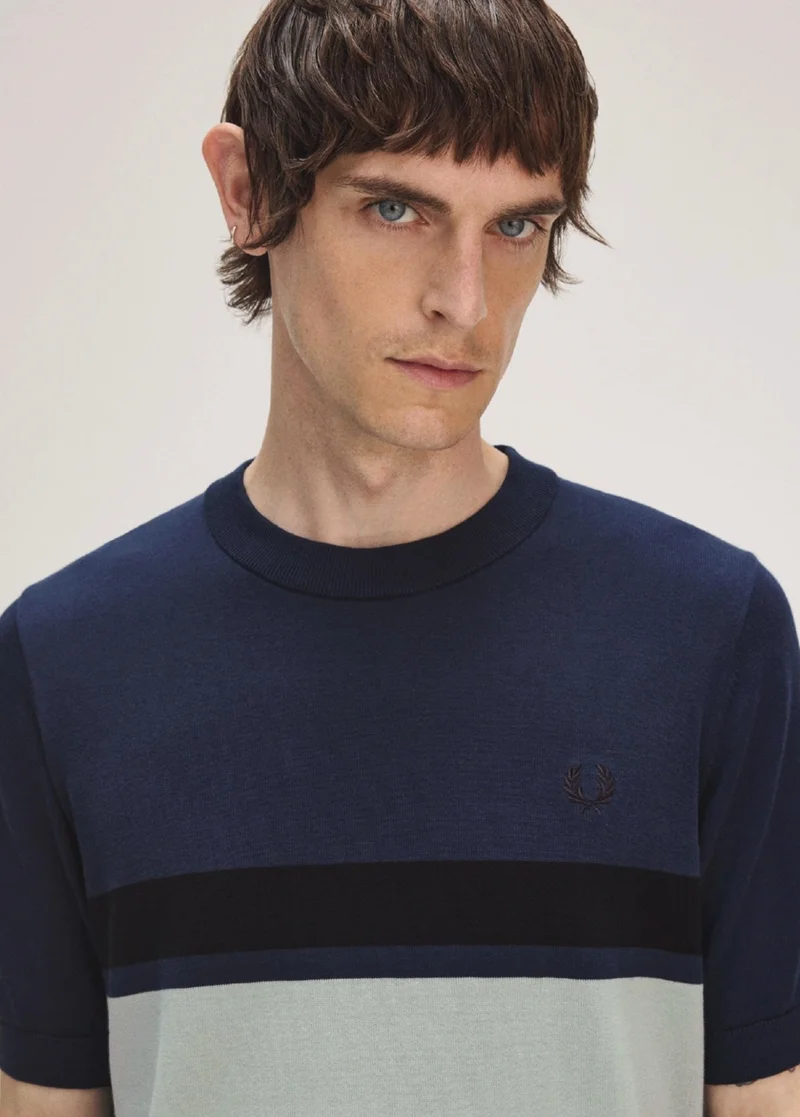 Tennis Blue Knitted T-Shirt