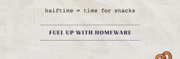 Fuel up with homeware