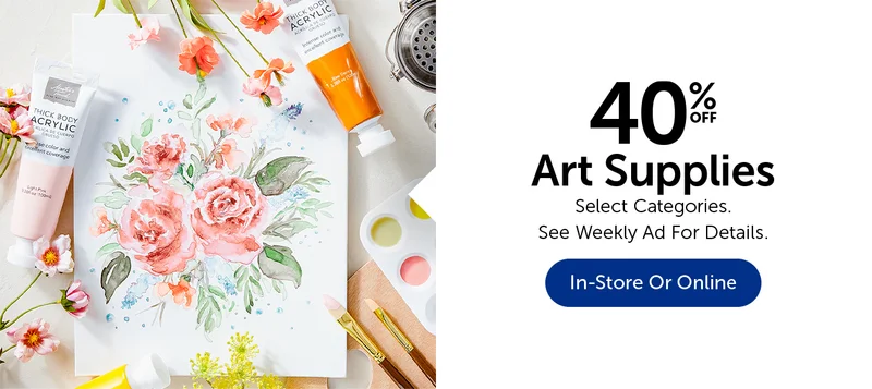 40% Off Art Supplies