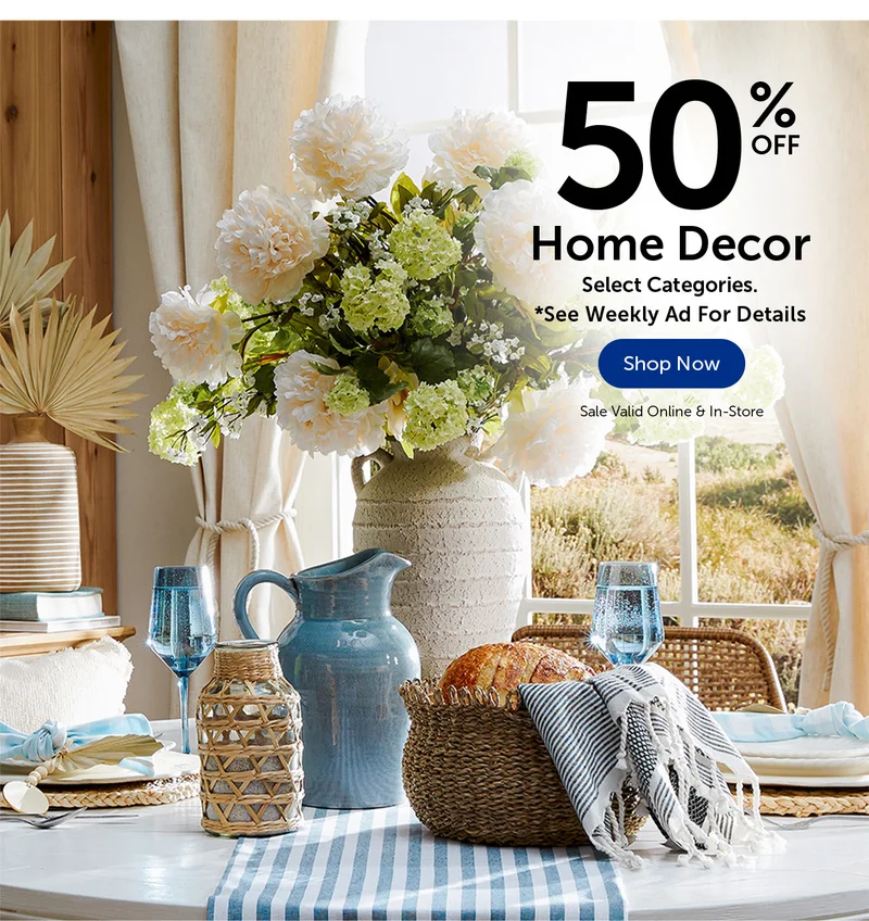 50% Off Home Decor