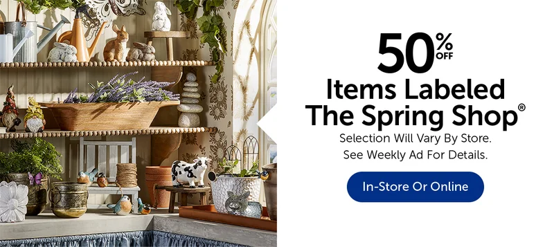 50% Off Items Labeled The Spring Shop®