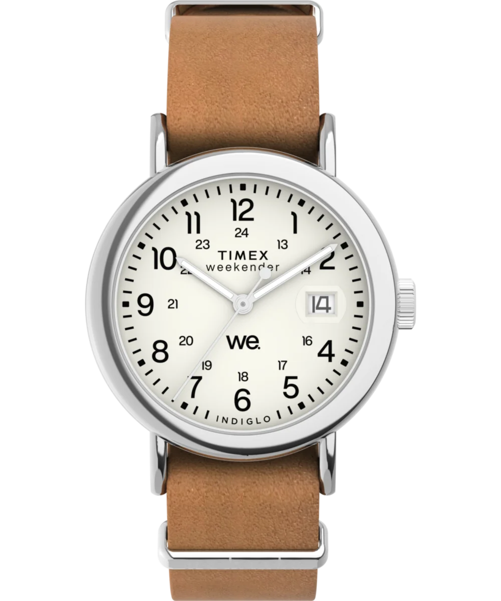 Image of Weekender 37mm Leather Strap Watch