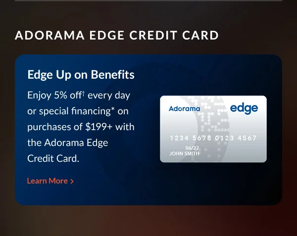 Adorama Edge Credit Card ~ Learn More