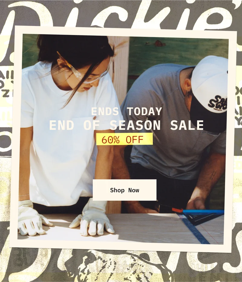 END OF SEASON SALE. 60% OFF. SHOP NOW.