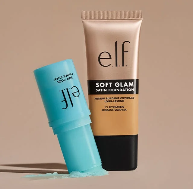 New Stay Cool Primer Stick + Soft Glam Satin Foundation