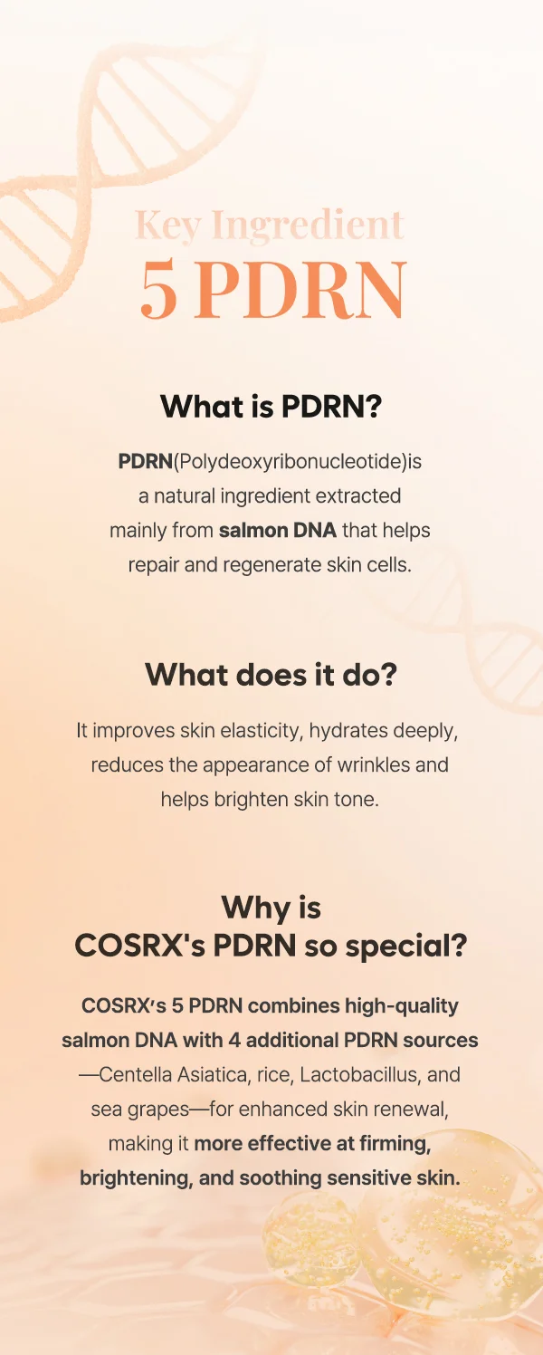 So What is PDRN? Why COSRX's 5PDRN?