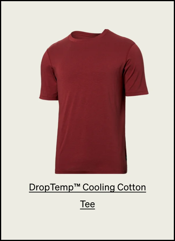 DropTemp™ Cooling Cotton Short Sleeve Crew