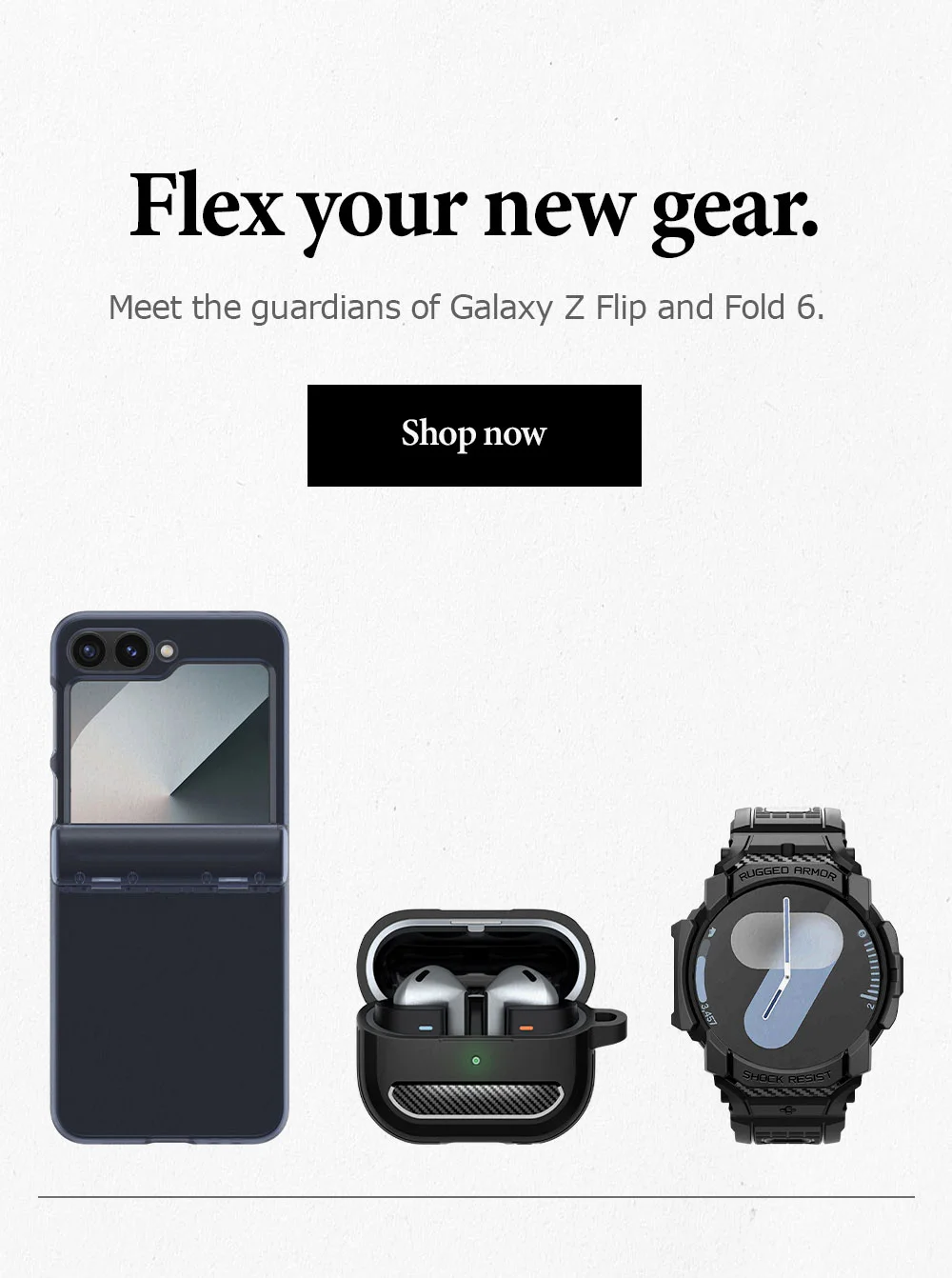 Flex your new gear. Meet the guardians of Galaxy Z Flip and Fold 6.