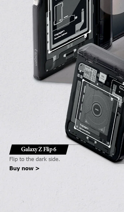 Flip to the dark side. Buy Samsung Galaxy Z Flip 6 Ultra Hybrid Zero:One case now.