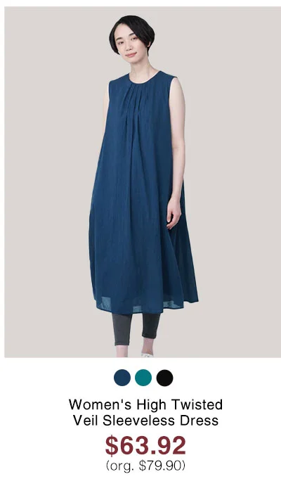 Shop Women's High Twisted Veil Sleeveless Dress