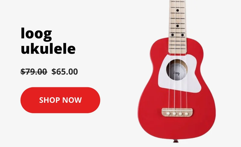 loog ukelele $65 - shop now