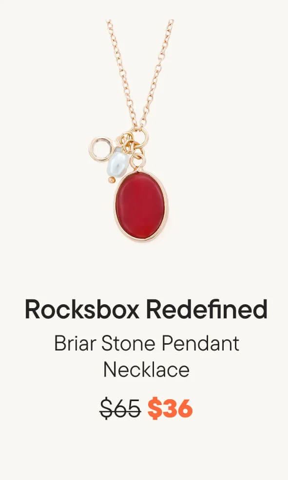 Briar Stone Pendant Necklace