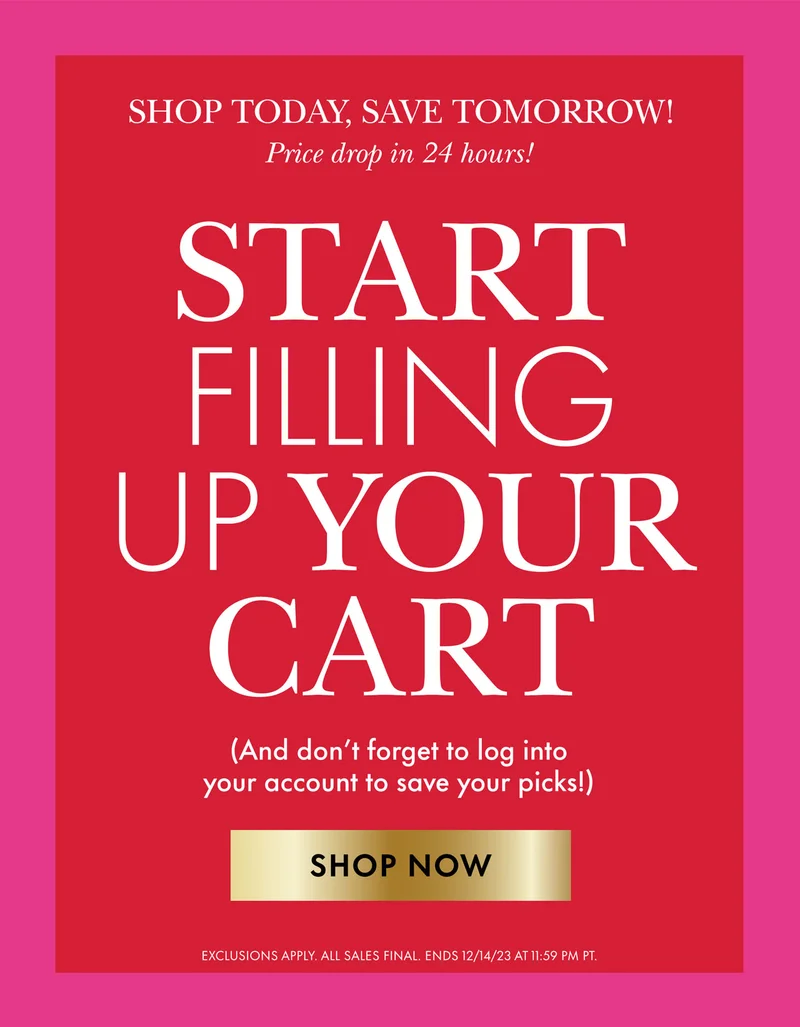 START FILLING UP YOUR CART