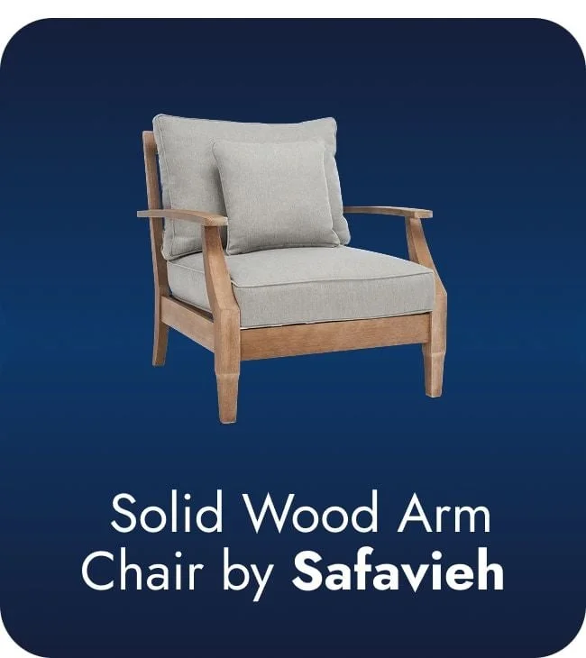 Save on SAFAVIEH Couture Martinique Solid Wood Arm Chair