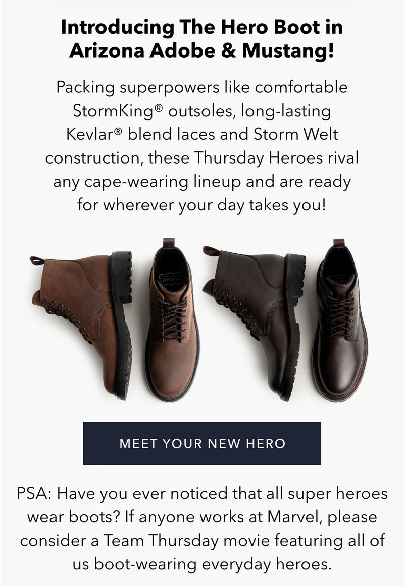 Introducing the Hero Boot in Arizona Adobe & Mustang!