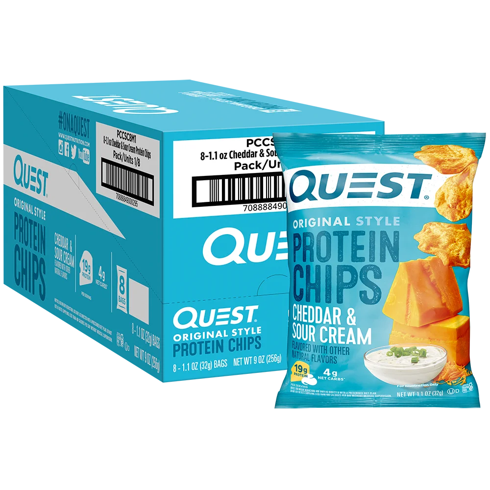 Image of Cheddar & Sour Cream Original Style Protein Chips