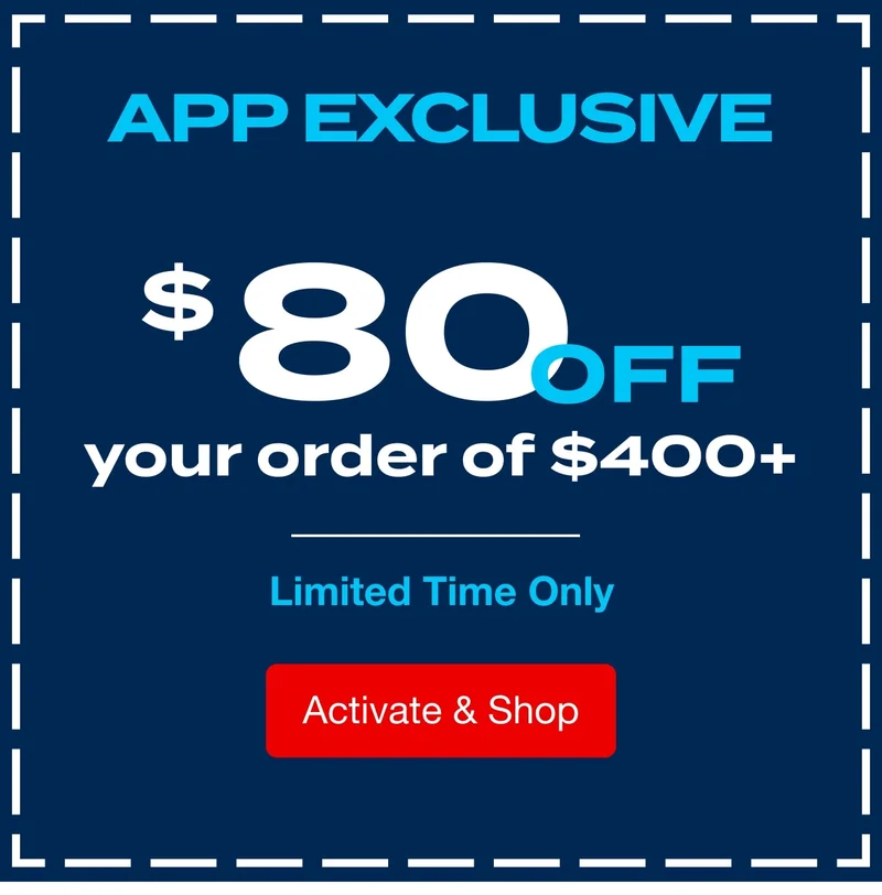 $80 off $400 - App Exclusive