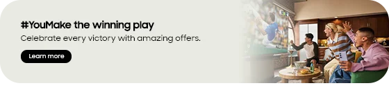 #Youmake the winning play Celebrate every victory with amazing offers.