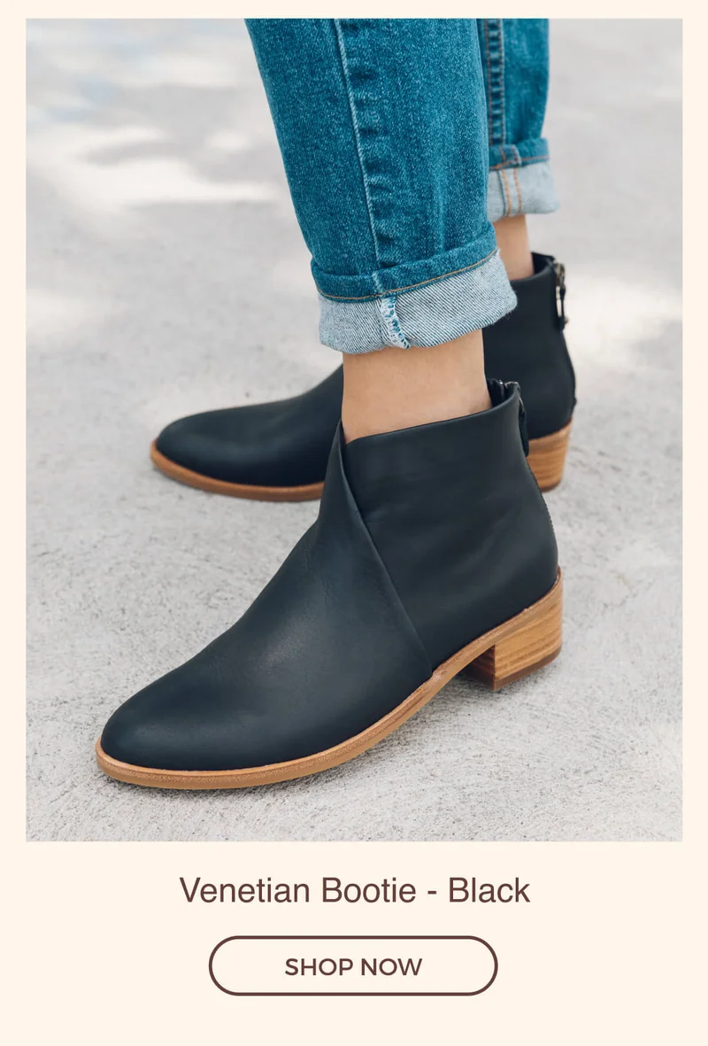 The Venetian Bootie Black