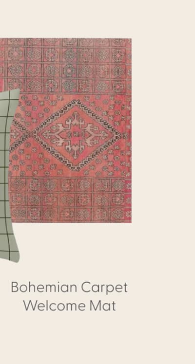 Bohemian Carpet Welcome Mat