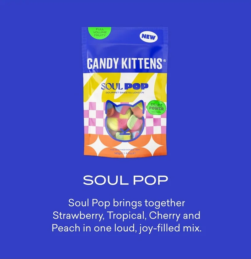 Soul Pop brings together Strawberry, Tropical, Cherry and Peach in one loud, joy-filled mix.