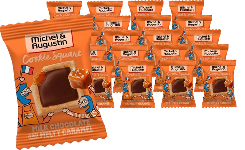Image of Michel & Augustin Milk Chocolate And Caramel Mini Cookies (20 Pack)