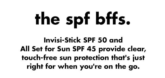 Touch-free sun protection that's just right for on the go