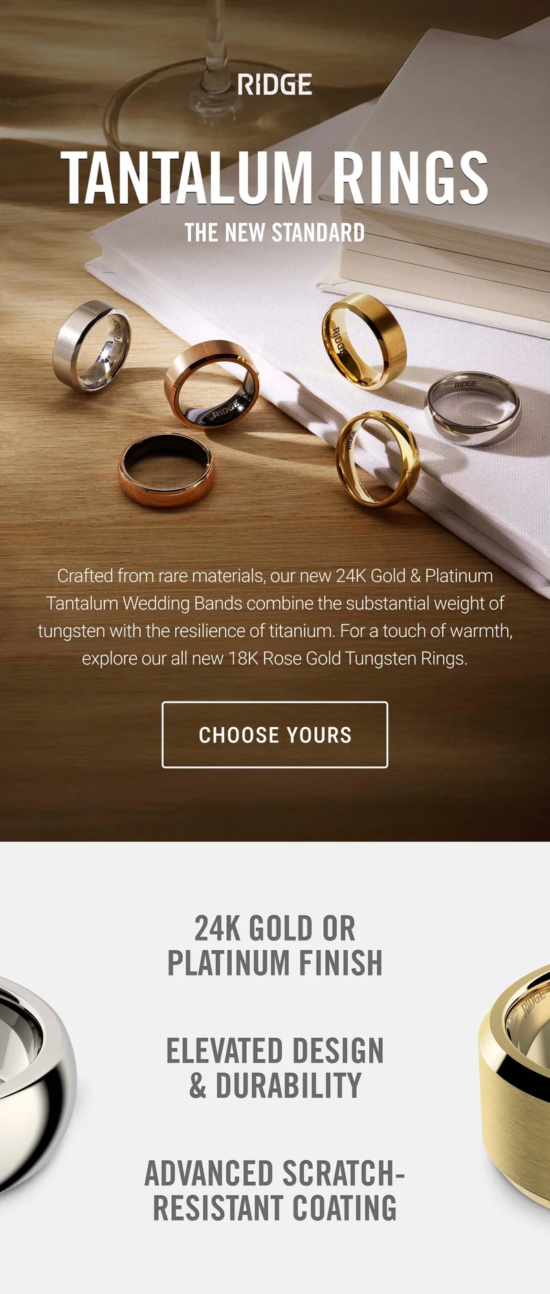 The New Standard | Tantalum Rings