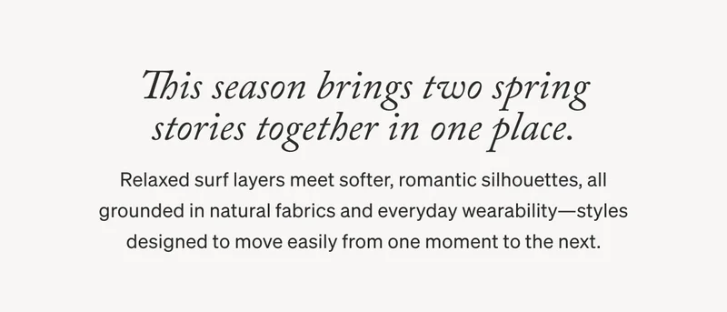 This season brings two spring stories together in one place.