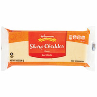 Wegmans Cheese, Cheddar, Sharp, White