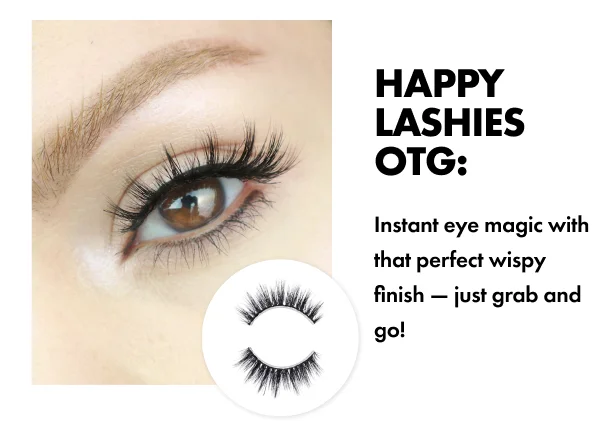 HAPPY LASHIES OTG: Instant eye magic with that perfect wispy finish — just grab and go!