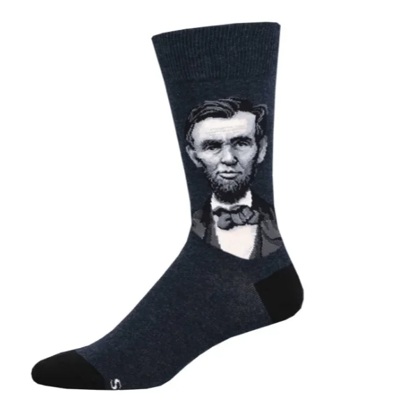 Image of President Lincoln Men's Crew Socks