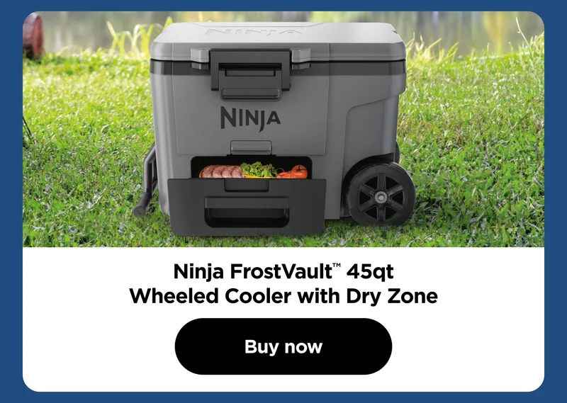 Ninja FrostVault™ 45qt Wheeled Cooler with Dry Zone