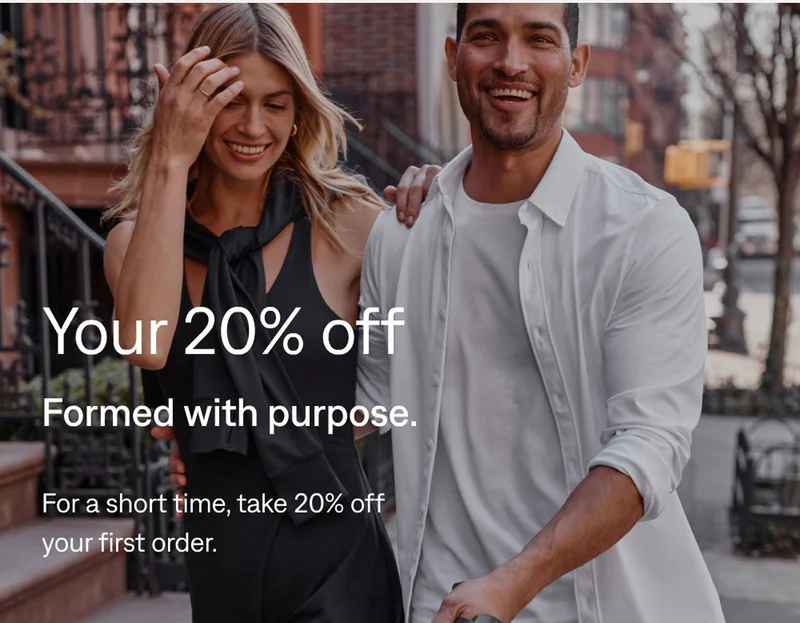 20% off your first purchase