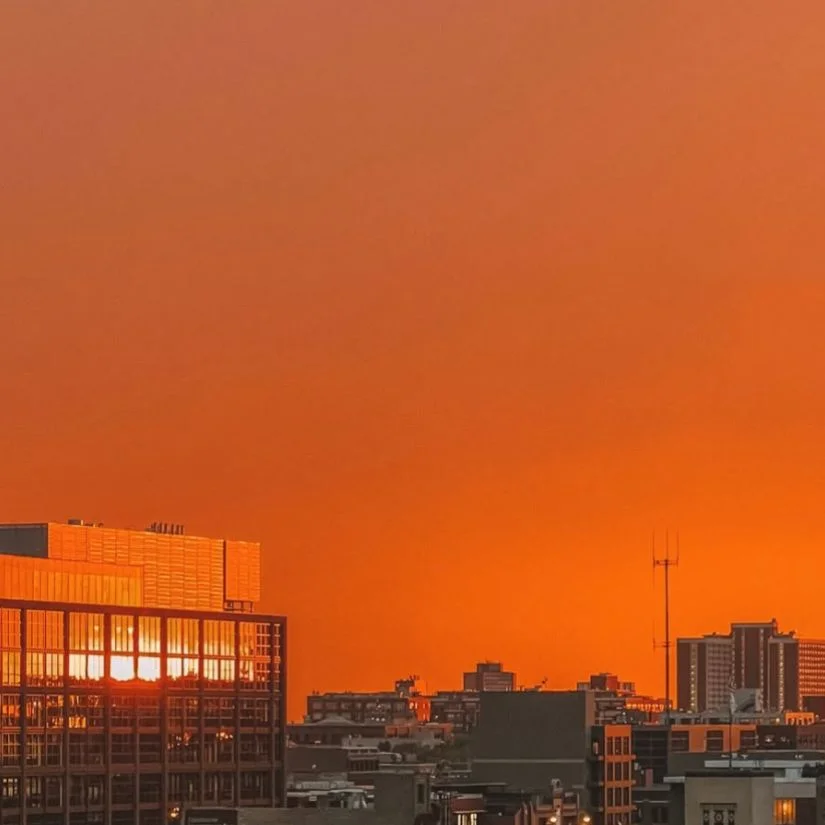 Orange sky