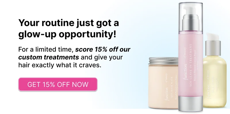 Your routine just got a glow-up opportunity! For a limited time, score 15% off our custom treatments and give your hair exactly what it craves. Get 15% Off Notes