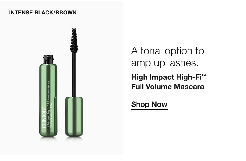 Intense Black/Brown | A tonal option to amp up lashes. | High Impact High-Fi™ Full Volume Mascara | Shop Now