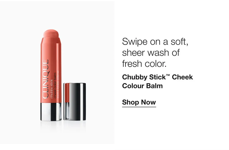 Swipe on a soft, sheer wash of fresh color. | Chubby Stick™ Cheek Colour Balm | Shop Now