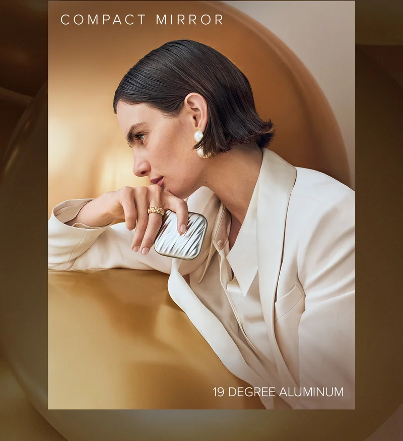 19 Degree Aluminum Compact Mirror