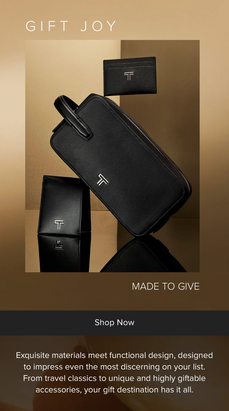 Truly indulge your list this holiday season. Impress the cocktail connoisseur with the luxurious 19 Degree Aluminum Bar Set or elevate their travels with lush European leather bags from our bestselling collections.