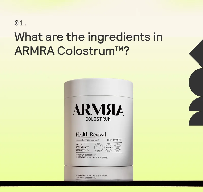 What are the ingredients in ARMRA Colostrum™?
