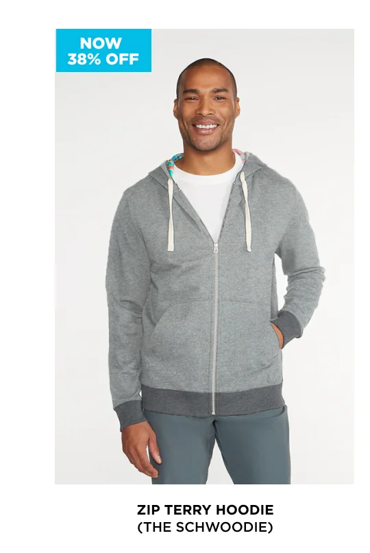 French Terry Full-Zip Hoodie: The Schwoodie