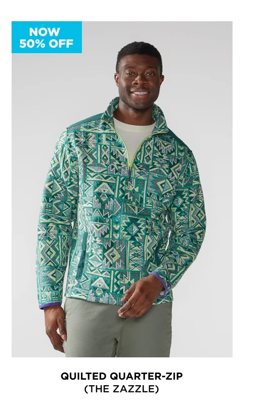 Quilted Quarter-Zip: The Zazzle