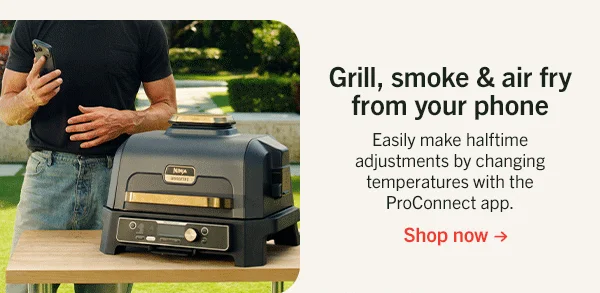 Grill, smoke & air fry from your phone