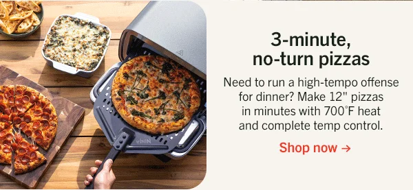 3-minute, no-turn pizzas